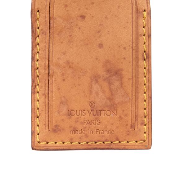 Authentic Louis Vuitton Vachetta Leather Luggage Name Tag 20 - Picture 3 of 5